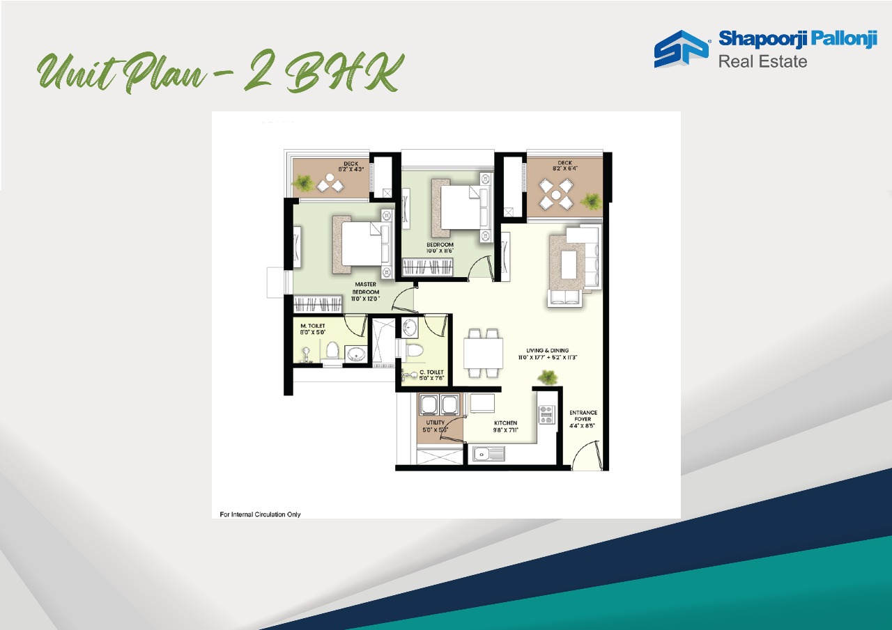 2 BHK Plan (indicative)