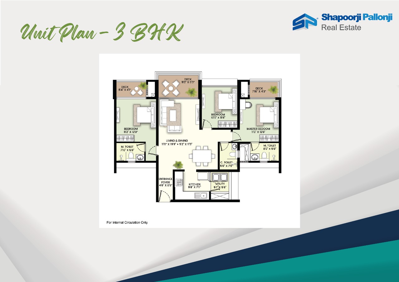 3 BHK Plan (indicative)